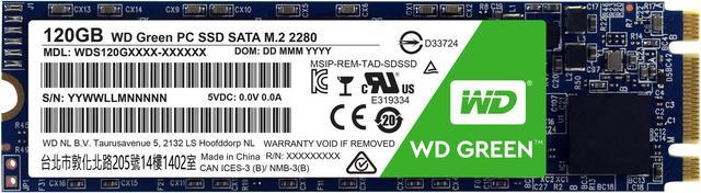 Western Digital - WDS120G1G0B - WD Green WDS120G1G0B GB Solid State - M.2 2280 Internal - SATA (SATA/600) Internal SSDs Newegg.com