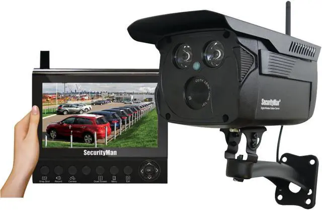 Alt view image 3 of 5 - SECURITYMAN DIGIOUTLCD 4-Channel Digital Wireless Security System