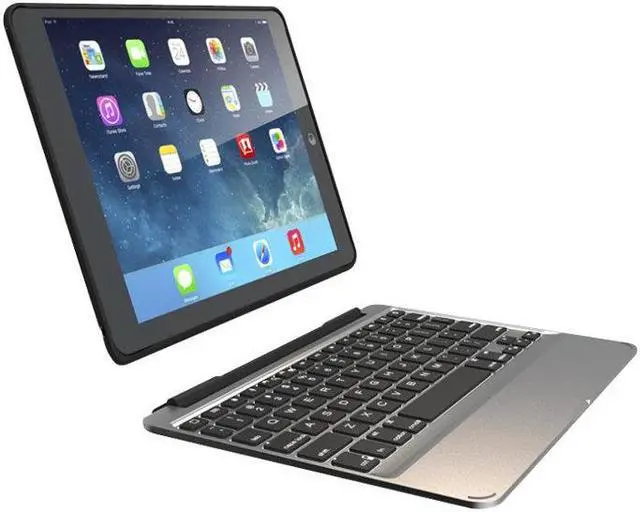 Alt view image 7 of 18 - Zagg - Folio Slim Keyboard Case For Apple Ipad Mini - Black