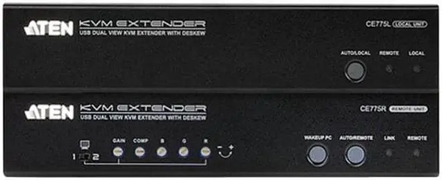 Alt view image 3 of 7 - Vga Dual View Kvm Extender