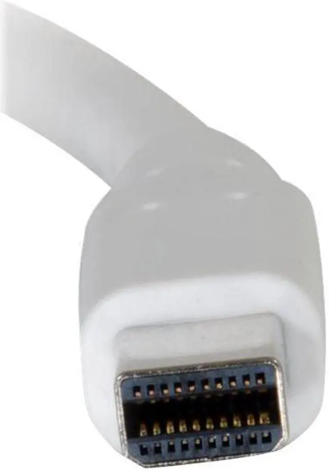 Alt view image 4 of 10 - C2G 54414 Mini DisplayPort Extension Cable M/F - Digital Audio Video, White (6 Feet, 1.82 Meters)