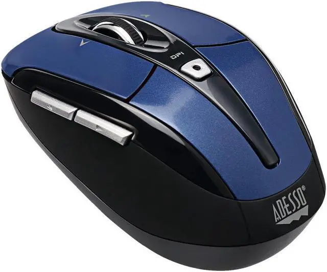 Alt view image 7 of 20 - ADESSO iMouse S60L Blue 6 Buttons Tilt Wheel USB RF Wireless Optical Mouse