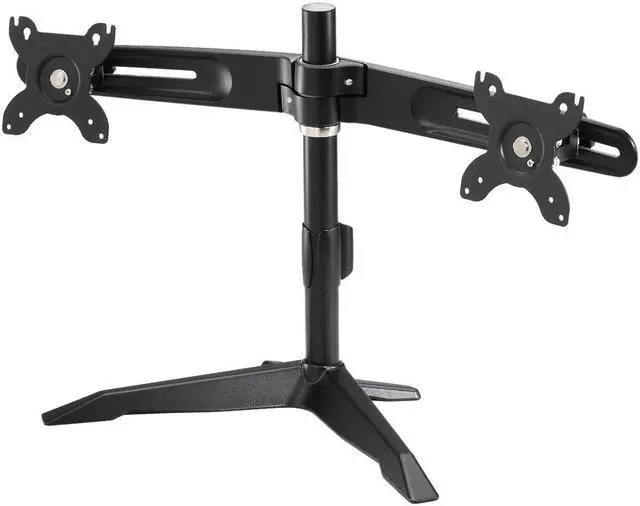 Main image of Amer Mounts Stand Based Dual Monitor Mount For Two 15"-24" Lcd/Led Flat Panel Screens
