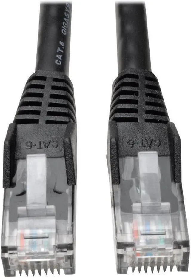 Main image of Tripp Lite N201-075-BK Cat6 Gigabit Ethernet Gbe Snagless Molded Patch Cable Utp Black Rj45 M/M 75Ft 75 - Patch Cable - Rj-45 (M) To Rj-45 (M) - 75 Ft - Utp - Cat 6 - Molded, Snagless, Stranded - Black