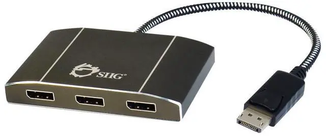 Alt view image 2 of 10 - SIIG CE-DP0D12-S1 DisplayPort 3 Port Splitter