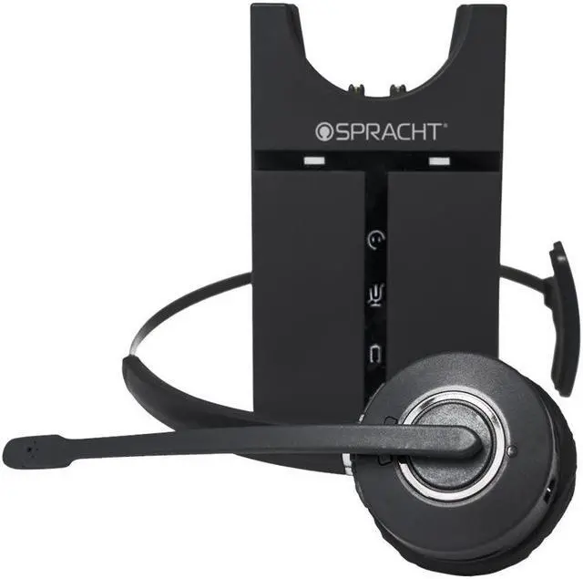Alt view image 3 of 20 - Spracht - HS-3010 - Spracht ZUM Maestro USB Headset - Mono - Wireless - DECT 6.0 - 350 ft - 32 Ohm - 300 Hz - 3.40 kHz -