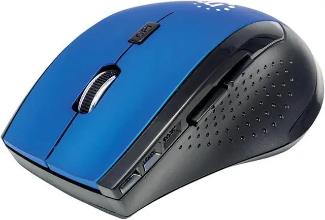 Main image of MANHATTAN 179294 Curve Wireless Optical Mouse (Blue/Black)