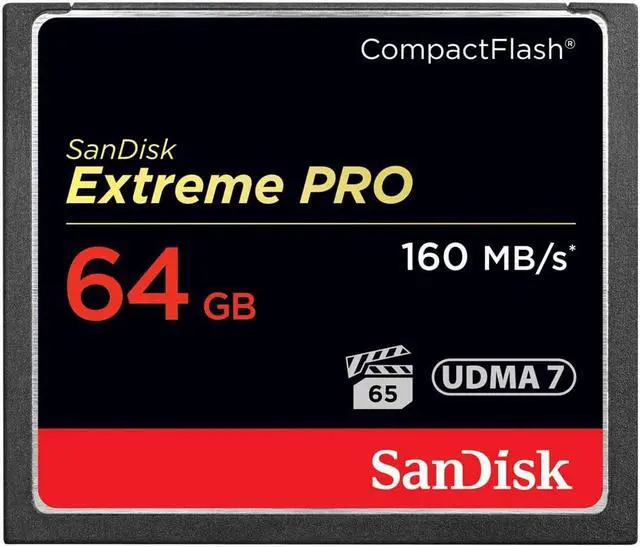 Alt view image 7 of 16 - SanDisk Extreme Pro 64 GB CompactFlash SDCFXPS-064G-A46