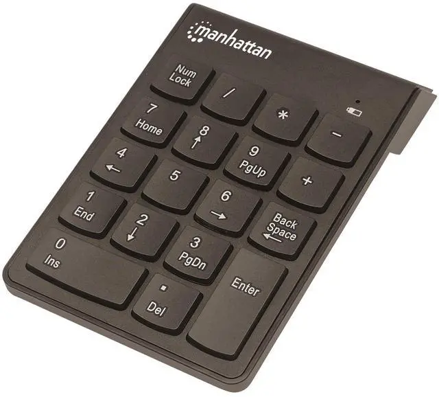 Alt view image 6 of 19 - NUMERIC WIRELESS USB KEYPAD, WITH USB MICRO RECEVIER, 18 FULL-SIZE KEYS, BLACK .