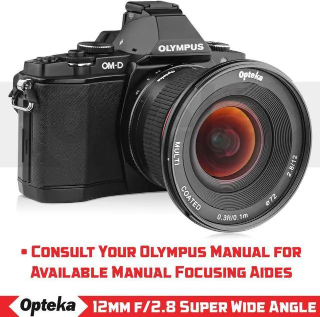 Alt view image 5 of 7 - Opteka 12mm f/2.8 HD MC Manual Focus Wide Angle Lens for Olympus Micro 4/3 Mount Digital Cameras