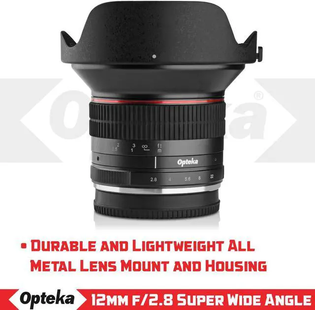 Alt view image 2 of 7 - Opteka 12mm f/2.8 HD MC Manual Focus Wide Angle Lens for Nikon 1 Mount CX Format Digital Cameras
