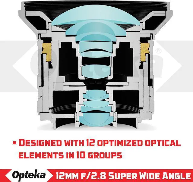 Alt view image 3 of 7 - Opteka 12mm f/2.8 HD MC Manual Focus Wide Angle Lens for Nikon 1 Mount CX Format Digital Cameras