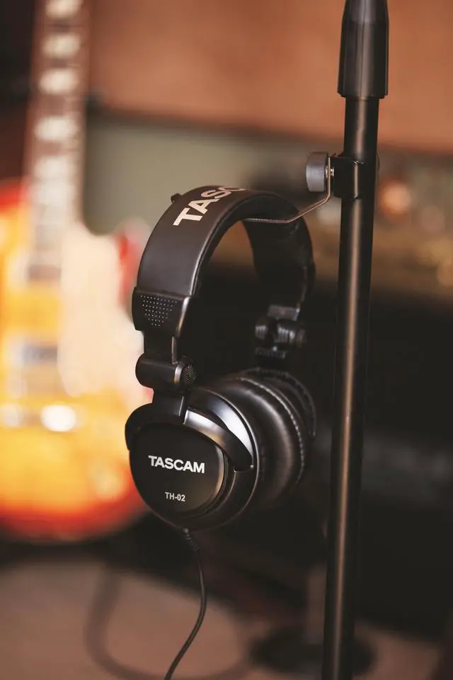Alt view image 4 of 20 - TASCAM TH-02 Recording Studio Headphones Black