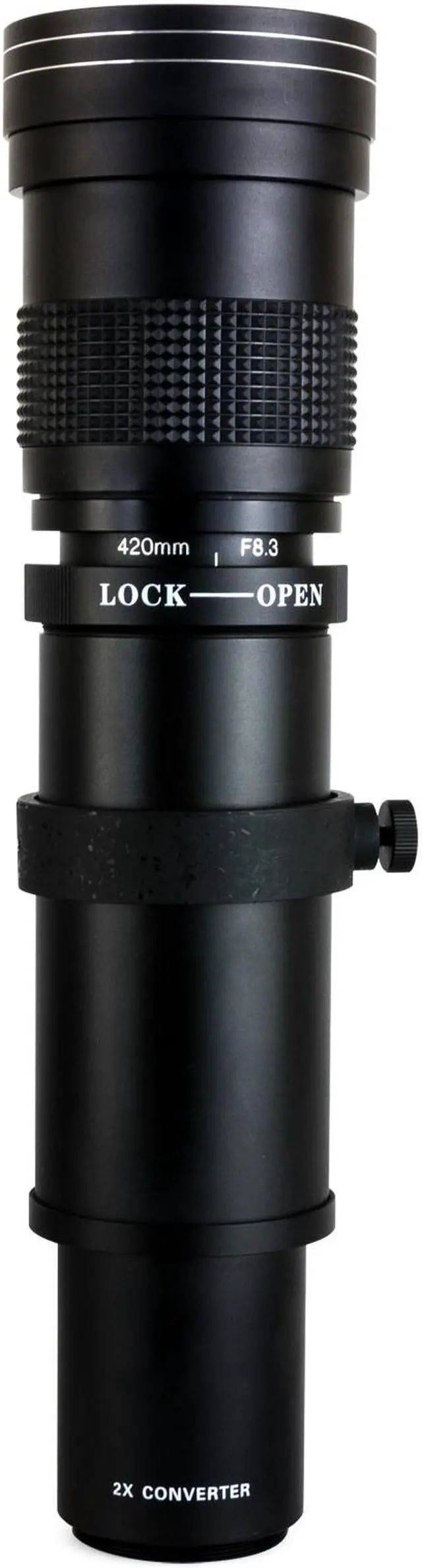 Alt view image 9 of 18 - Opteka 420-1600mm f/8.3 HD Telephoto Zoom Lens for Nikon D5, D4S, DF, D4, D3, D810, D800, D750, D610, D600, D500, D7500, D7200, D7100, D5600, D5500, D5300, D3400, D3300 and D3200 Digital SLR Cameras