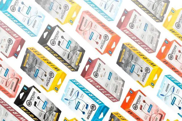 Alt view image 5 of 20 - Wicked Audio WI-BT2654 Bandido Wireless Bluetooth Noise Isolation Earbuds - Rose Gold