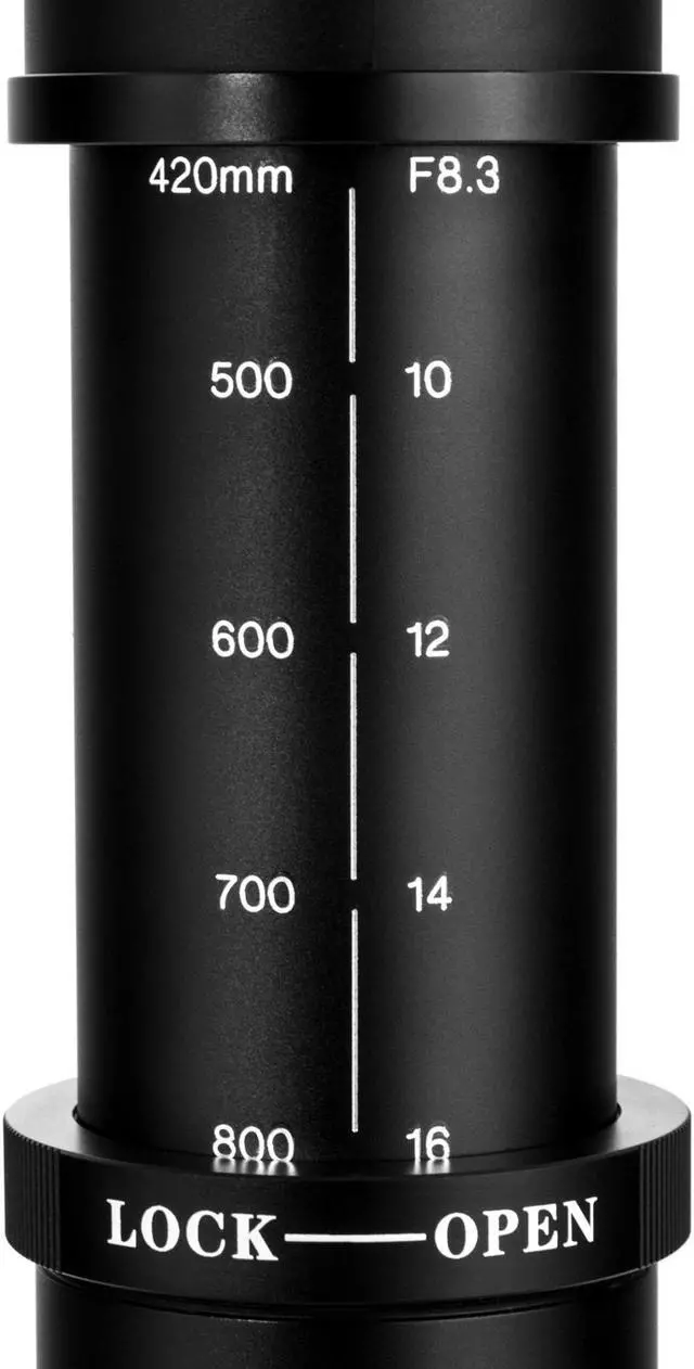 Alt view image 13 of 18 - Opteka 420-1600mm f/8.3 HD Telephoto Zoom Lens for Nikon D5, D4S, DF, D4, D3, D810, D800, D750, D610, D600, D500, D7500, D7200, D7100, D5600, D5500, D5300, D3400, D3300 and D3200 Digital SLR Cameras