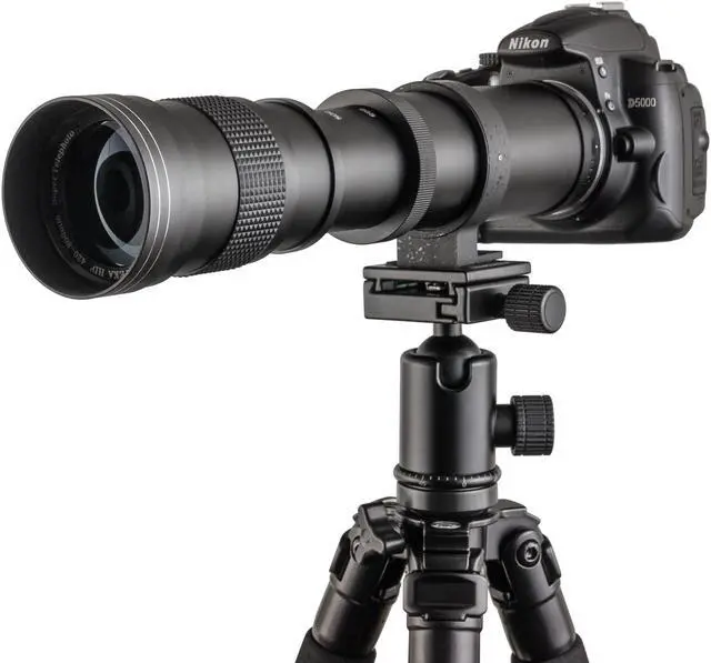 Alt view image 14 of 18 - Opteka 420-1600mm f/8.3 HD Telephoto Zoom Lens for Nikon D5, D4S, DF, D4, D3, D810, D800, D750, D610, D600, D500, D7500, D7200, D7100, D5600, D5500, D5300, D3400, D3300 and D3200 Digital SLR Cameras