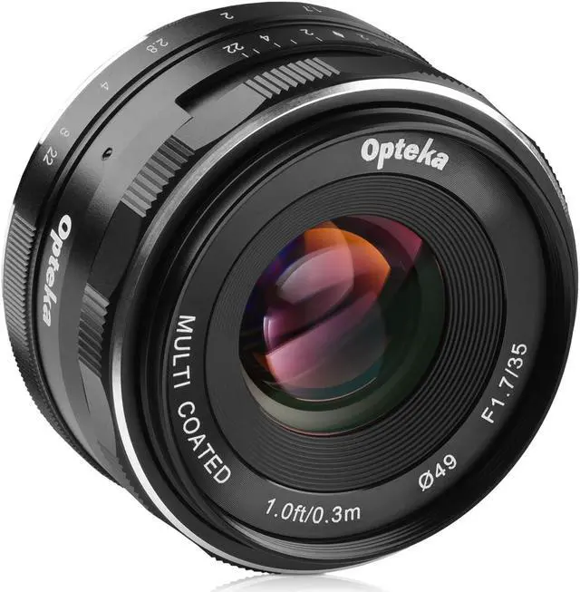 Main image of Opteka 35mm f/1.7 HD MC Manual Focus Prime Lens for Canon EF-M Mount APS-C Digital Cameras
