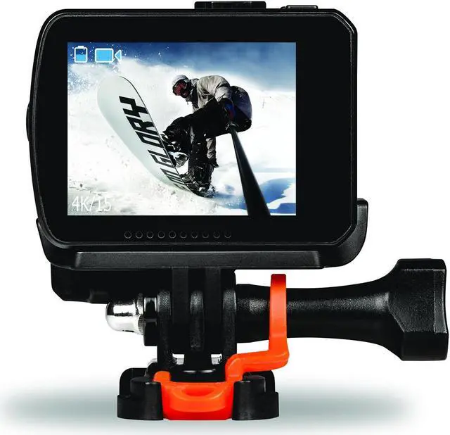 Alt view image 13 of 20 - Veho MUVI K-Series K-2 Pro 4k Wi-Fi Handsfree Camera with 12MP Resolution, LCD Touch Screen and Carry Case, Black (VCC-007-K2PRO)