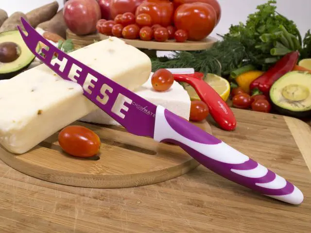 Alt view image 13 of 20 - Chopmate Color Stainless Steel Anti-Bacterial Non-Stick Ceramic Coated 8 Piece Kitchen Knife Set