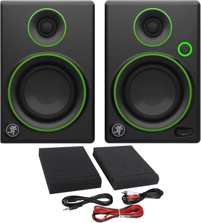 Alt view image 6 of 13 - Mackie CR3-X 3-Inch Creative Reference Multimedia Monitors Bundle with Pro Tools First DAW Music Editing Software, Closed-Back Professional Studio Headphones, Dual 1/4" Stereo to 3.5mm Cable