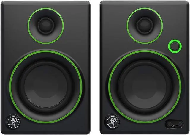 Alt view image 3 of 13 - Mackie CR3-X 3-Inch Creative Reference Multimedia Monitors Bundle with Pro Tools First DAW Music Editing Software, Closed-Back Professional Studio Headphones, Dual 1/4" Stereo to 3.5mm Cable
