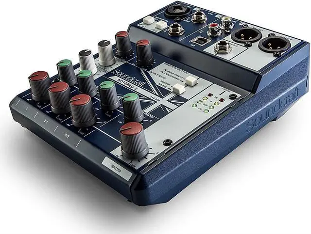 Alt view image 15 of 20 - Soundcraft Notepad-5 5-channel Analog Mixer w/USB I/O