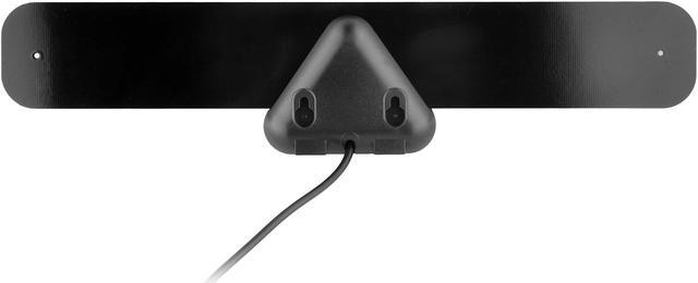 Alt view image 4 of 6 - Circuit City 25 Mile Mini Flat Digital Indoor HD TV Antenna with 10ft Cable and Stand (Black) 1080P UHF VHF Freeview HDTV Channels Updated 2019 Version