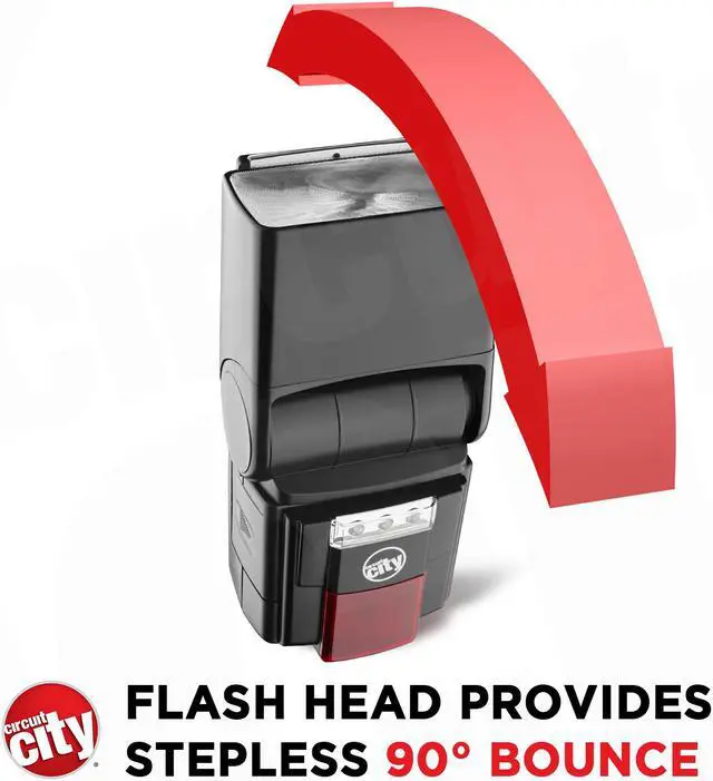 Alt view image 4 of 8 - Circuit City CC-125 Automatic Universal Flash with Built-in LED Video Light for Canon EOS DSLR Cameras Bundle with Opteka SB-1 Universal Studio Soft Box Flash Diffuser and Accessories (4 Items)
