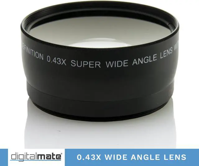 Alt view image 3 of 7 - Digitalmate 58mm 0.43x HD Professional Platinum Series High Speed Auto Focus Deluxe Super Wide Angle Lens With Macro for Canon EOS DSLR Cameras