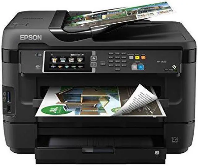 Alt view image 14 of 19 - Epson WorkForce WF-7620 4800 x 2400 dpi Ethernet/USB/WIFI All-in-One Inkjet Printer