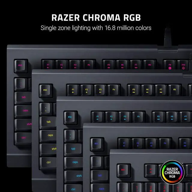 Alt view image 4 of 4 - Razer Cynosa Lite Gaming Keyboard: Customizable Single Zone Chroma RGB Lighting - Spill-Resistant Design - Programmable Macro Functionality