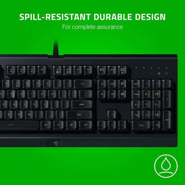 Alt view image 2 of 4 - Razer Cynosa Lite Gaming Keyboard: Customizable Single Zone Chroma RGB Lighting - Spill-Resistant Design - Programmable Macro Functionality