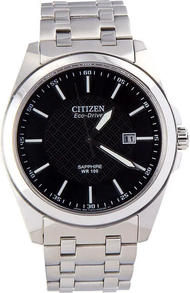 Alt view image 6 of 20 - Citizen Eco-Drive WR100 Sapphire Glass Black Dial Men's watch #BM7100-59E