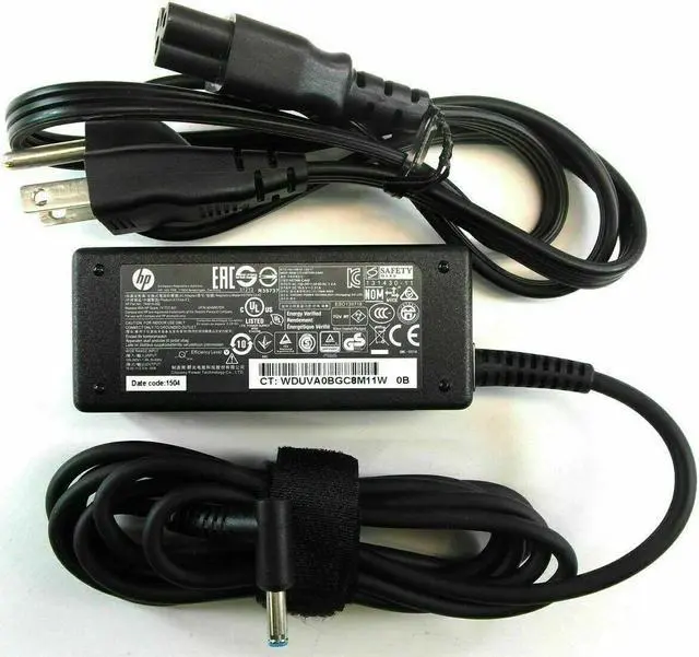Main image of HP 45W blue tip laptop AC Adapter Power Supply charger 19.5V