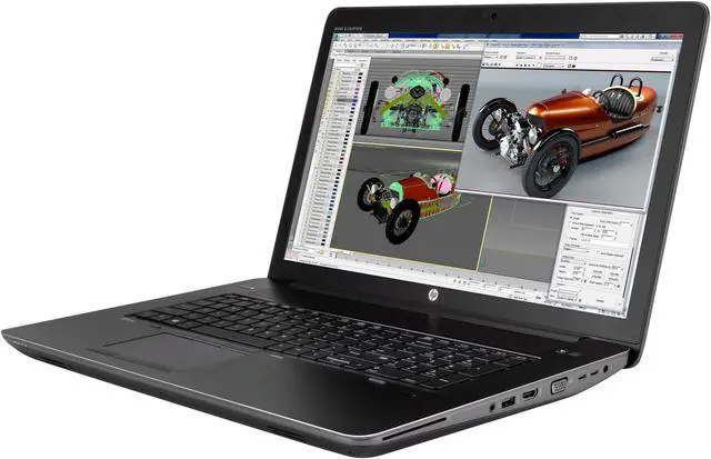 Alt view image 8 of 11 - HP ZBook 17 G3 17.3" HD+ Business Laptop - Intel Core i7-6820HQ 2.70GHz, 16GB DDR4, 512GB SSD, NVIDIA Quadro M1000 2GB Video, Webcam, Windows 10 Professional 64-bit