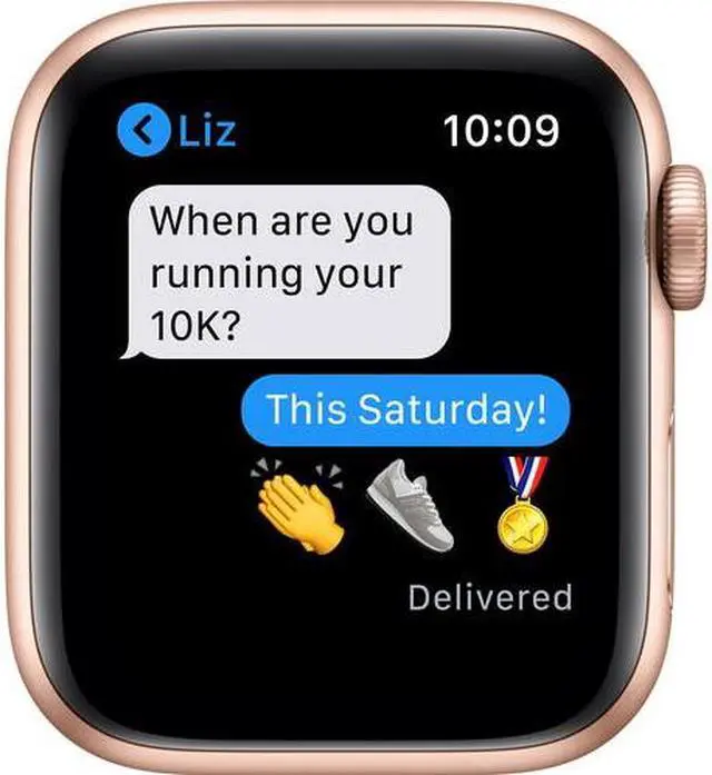 Alt view image 3 of 3 - Apple Watch Gen 6 Series 6 40mm Gold Alum - Pink Sand Sport Band MG123LL/A