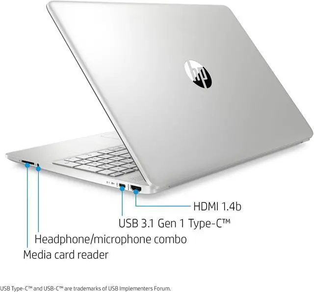 Alt view image 3 of 4 - HP 15-dy1031wm 15.6" HD Laptop Intel Core i3-1005G1 1.2GHz 8GB 256GB W10H