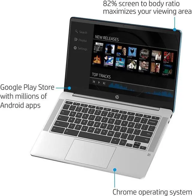Alt view image 4 of 10 - HP 15a-na0047nr 15.6" FHD Chromebook Pentium Silver N6000 8GB 64GB ChromeOS
