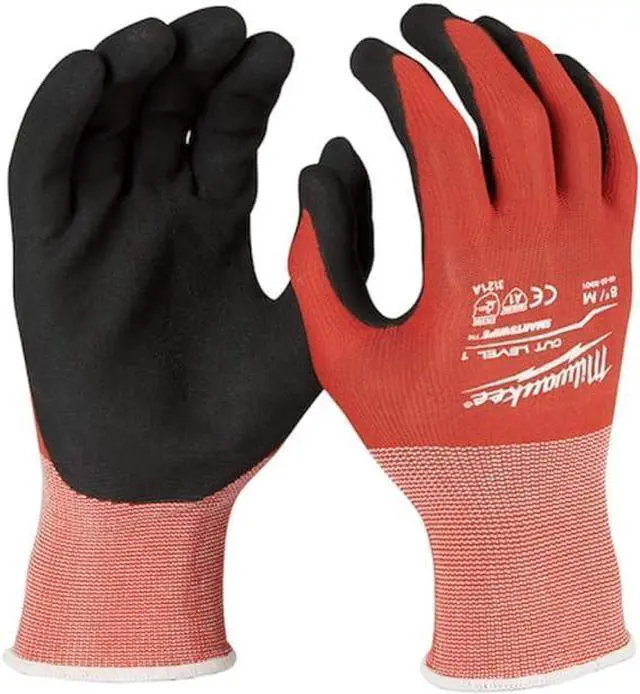 Main image of Milwaukee 48-22-8946 Nitrile Level 4 Cut Resistant Dipped Gloves Medium Red