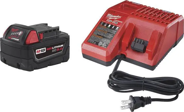 Alt view image 8 of 8 - MILWAUKEE 48-59-1850 M18™ REDLITHIUM™ 18V 5.0Ah XC5.0 Starter Kit (1 5.0Ah
