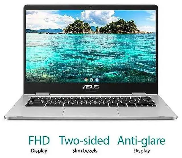 Alt view image 2 of 5 - Asus Chromebook C424MA-WH44F - Full HD - Intel Celeron N4020 4GB 64GB