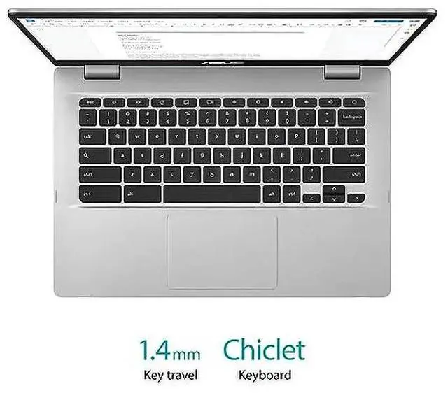 Alt view image 3 of 5 - Asus Chromebook C424MA-WH44F - Full HD - Intel Celeron N4020 4GB 64GB