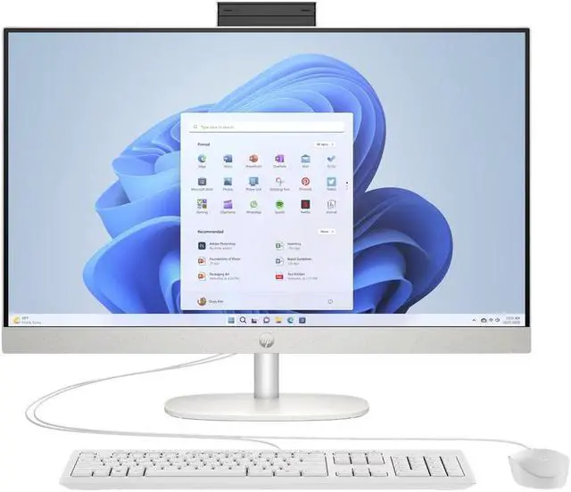 Alt view image 2 of 3 - HP 23.8" AIO Desktop PC, FHD Display, AMD Ryzen 5 7520U, 8GB 512GB W11H