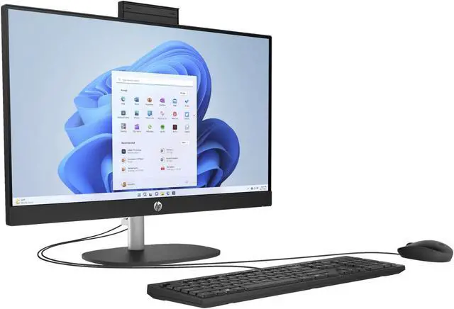 Alt view image 4 of 6 - HP 24-cr00 23.8" FHD All-in-One Desktop AMD Ryzen 3 7320U 8GB, 256GB, W11