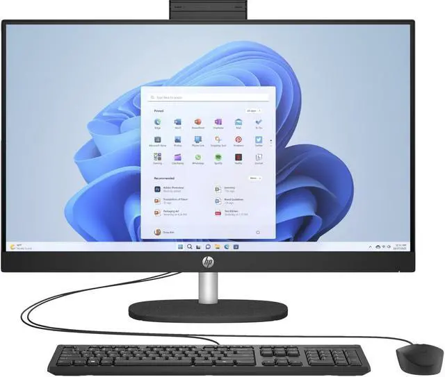 Alt view image 3 of 4 - HP 27-cr1000 27" Touch FHD AIO Intel Ultra 7 155U 16GB DDR5 512GB NVMe W11 Black