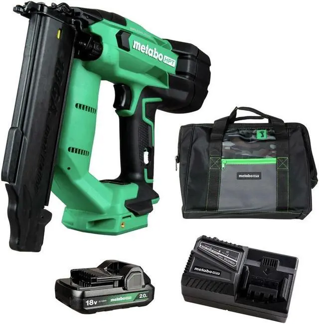 Main image of Metabo HPT 18V MultiVolt Cordless Brad Nailer Kit, 18 Gauge | NT1850DFT