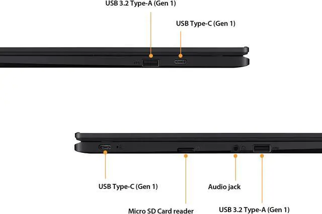 Alt view image 5 of 6 - ASUS Chromebook CX15, 15.6" FHD Chromebook N4500 8GB 64GB - CX1500CKA-WB84F