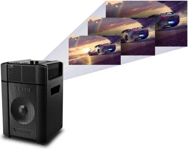 Alt view image 5 of 5 - ION Audio Projector Deluxe HD 720p HD LED BT-enabled
