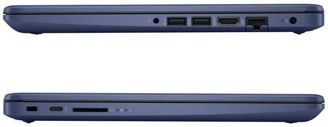 Alt view image 5 of 5 - HP 14-cf2111wm 14" HD Laptop N4120 4GB 64GB W11-Blue w/ION Projector